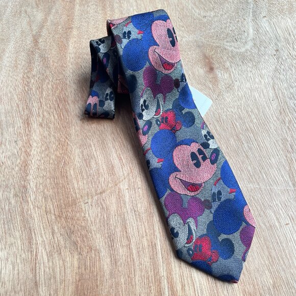 Vintage Mickey Mouse Necktie DEADSTOCK Balancine The Tie Works - Picture 1 of 6